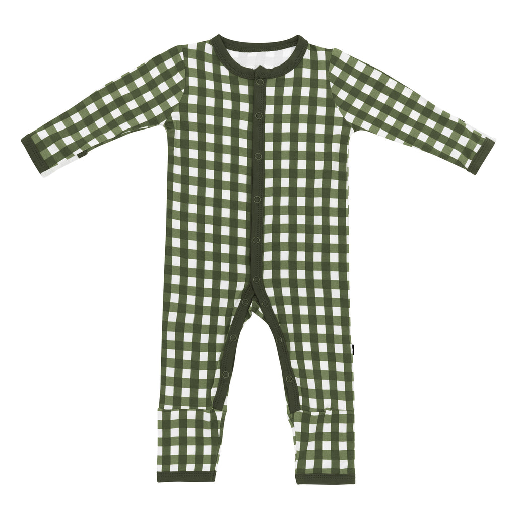 Romper in Gingham Fir