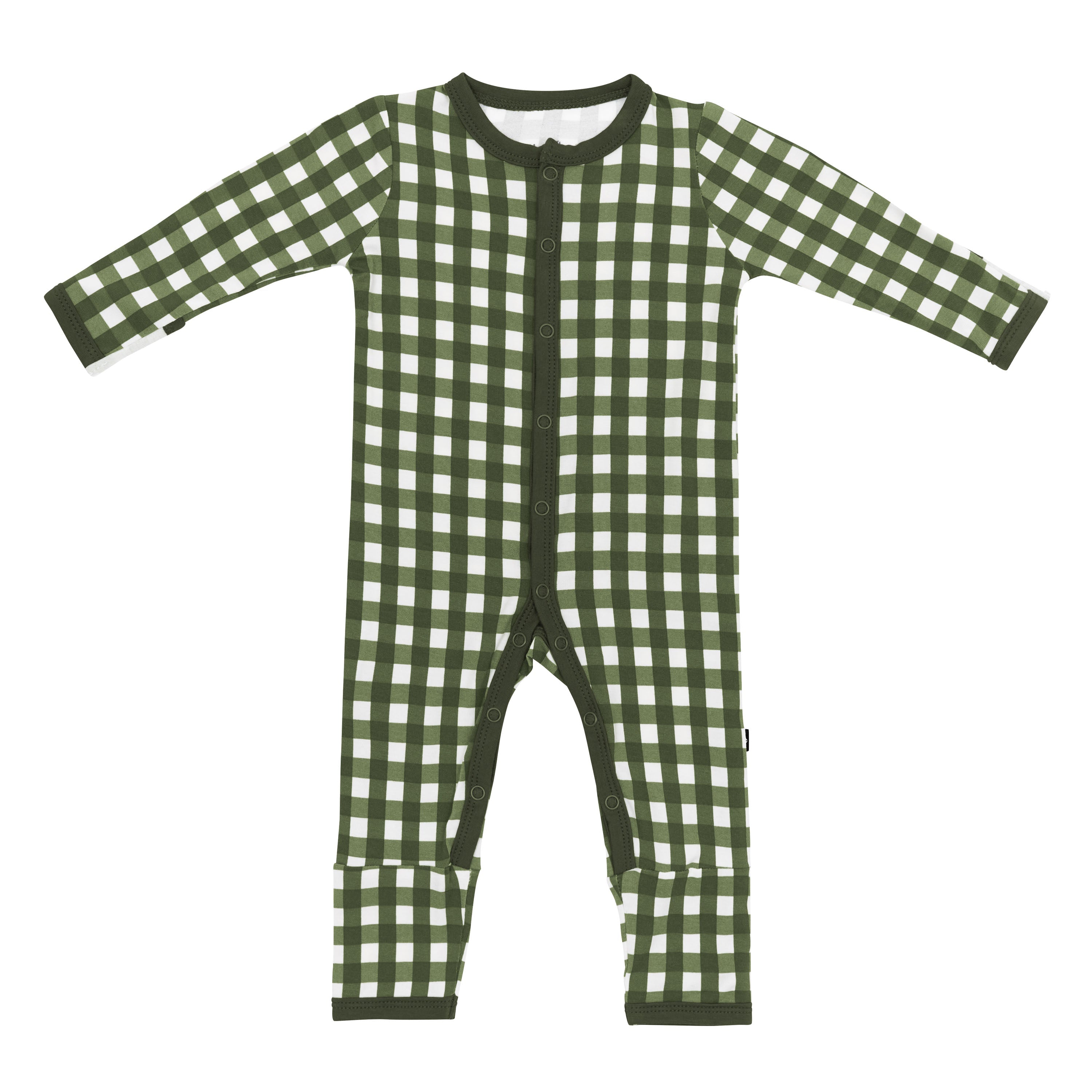 Romper in Gingham Fir
