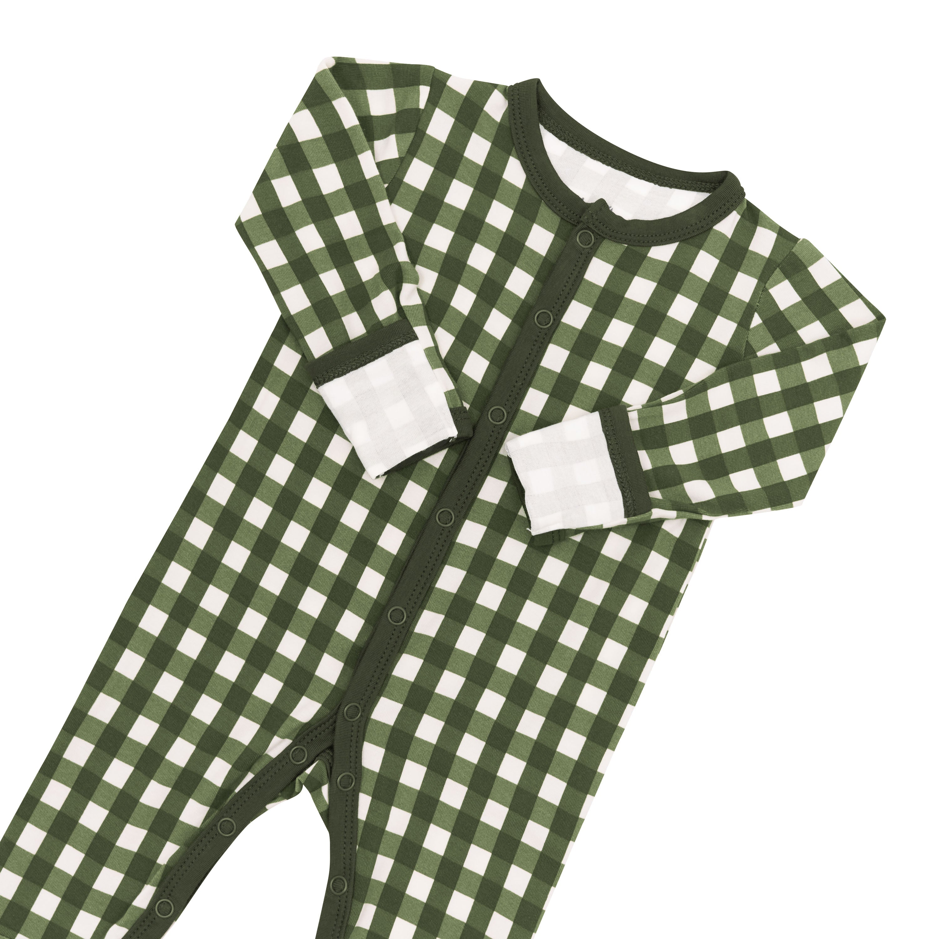 Romper in Gingham Fir